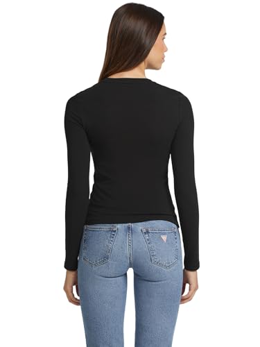 Guess T-Shirt Manica Lunga Slim Gj Logo Emb Tee W4YI22J1314 Nero - 5