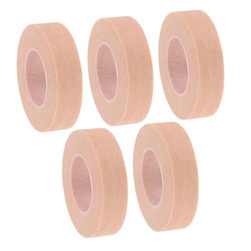 FRCOLOR 5 Rolls Invisible Non Woven Eyelash Extension Tape Breathable Adhesive for Women for Easy Eyelash Grafting Strong and Adhesion for Eye Enhancing Makeup