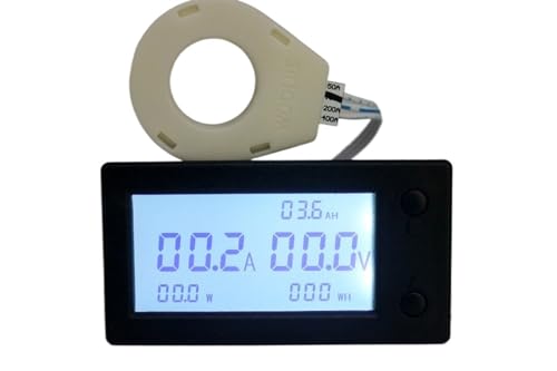 Amperometro Hall Voltmetro DC 0-300V Monitor Batteria LED Misuratore di