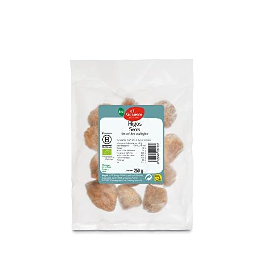 El Granero Integral - Higos Secos BIO - 250 g - Alto Contenido en Fibra y Calcio - Mejoran la Salud Ósea y Digestiva - Propiedades Energéticas y Calóricas - Aptos para Veganos