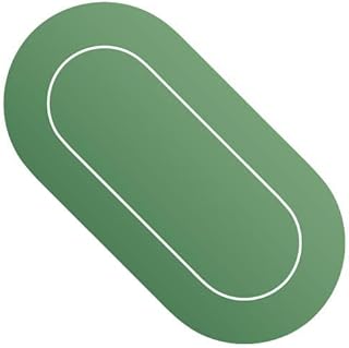 POK3R STUFF INDIA Sure Stick Rubber Foam Poker Table Top Layout For Adult - Green