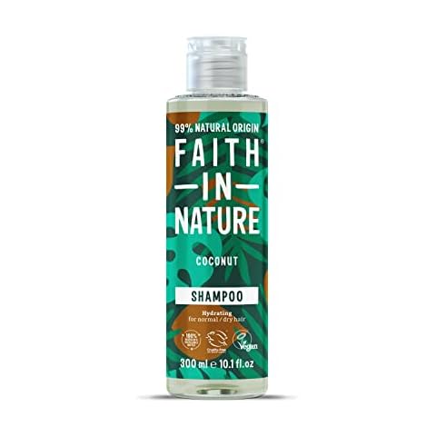 Faith In Nature 300 ml Natural Coconut Shampoo, Hydrating, Vegan and Cruelty Free, No SLS or Parabens, for Normal to Dry Hair Cover