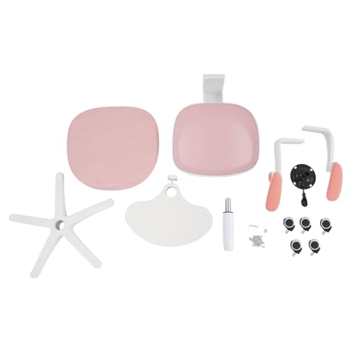 Silla de escritorio para niños a partir de 6 años, altura regulable, silla giratoria para niños, silla de escritorio ergonómica con reposabrazos, respaldo y ruedas, silla de escritorio para niños y - imagen 7