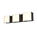 Nitro 2 3-Light LED Vanity - Bronze Finish - Opal Glass Shade