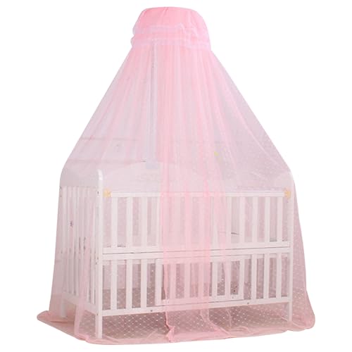 Cuna de cuna, dosel de cama de altura ajustable de 2x5.5m con malla encriptada, carpa de red para bebés, red de cortina de cúpula colgante transpirable para un dormitorio para niños pequeños