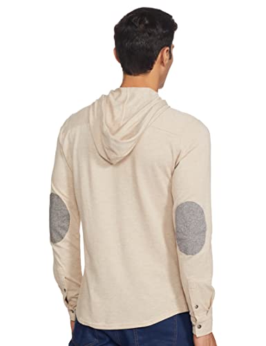 Image of HammerSmith Men's 100% Cotton Long Sleeve Hooded Collar Casual Shirt