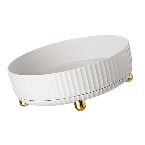 Organizador de armario de giraduras: estante de especias multifuncional con gran capacidad | Soporte de condimentos estable y no deslizante de 360 grados para la organización de cocina, 28x10 cm