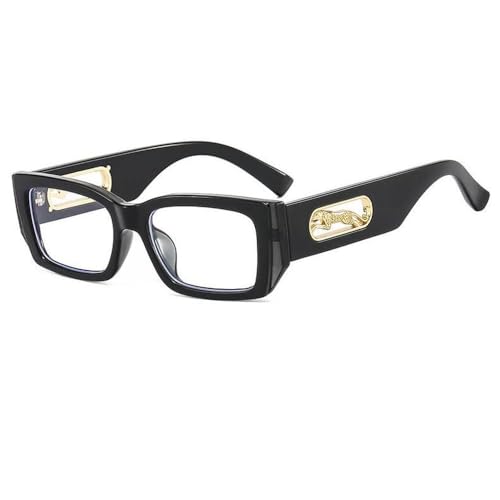 Lunettes de soleil carrées pour protéger vos yeux avec style grâce au motif léopard noir chic