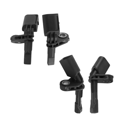 HZEL Car ABS Wheel Speed Sensor 4 PCS Front Rear Right Left OEM# WHT003856 WHT003857 Vehicle ABS Tire Speed Sensor Replacement Auto Accessories Compatible with GT Beetle Passat Jetta