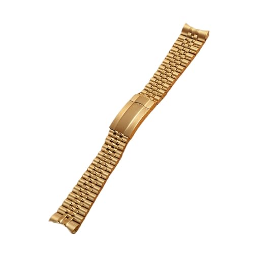 [�R�E����] MENGKG 20mm 21mm ���v�o���h �X�g���b�v �X�`�[�� �W���r���[ �u���X���b�g �����b�N�X �f�C�g�W���X�g 41mm �r���v�ɑΉ�(Gold,20mm)