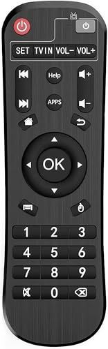 Replacement Remote Control with Learning Function for Android TV Box, Controller for MXQ MXQ Pro hk1 Boxhk1 Max hk1 Rbox x96mini X96 x96max x96max+ T95M T95N T95Q T9 T95X H96 H96 pro+ H96max