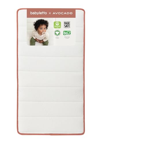 Babyletto x Avocado Organic Crib Mattress, 2-Stage, Dual Design...
