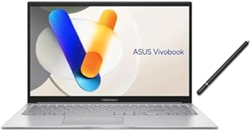 Vivobook Laptop 15.6" FHD Touchscreen | 10-Core Intel 7 150U | Intel Iris Xe Graphics | Webcam | Backlit |Silver | 16GB RAM | 1024GB SSD | Windows 11 Home | Bundle with Stylus Pen