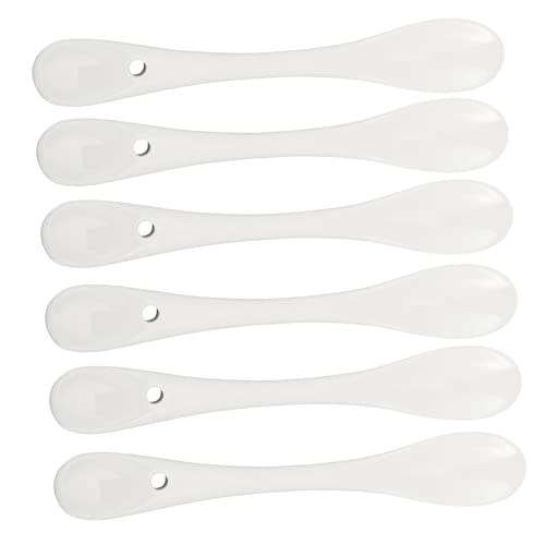 GALPADA 6Piezas Cucharas De Cerámica Para Café y Cucharas De Utensilios De Cocina Color Para Servir