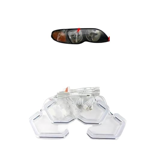 Luces LED Ojos de Ángel RGB para BMW E46 Kit de Faros con Anillo de Colores y App