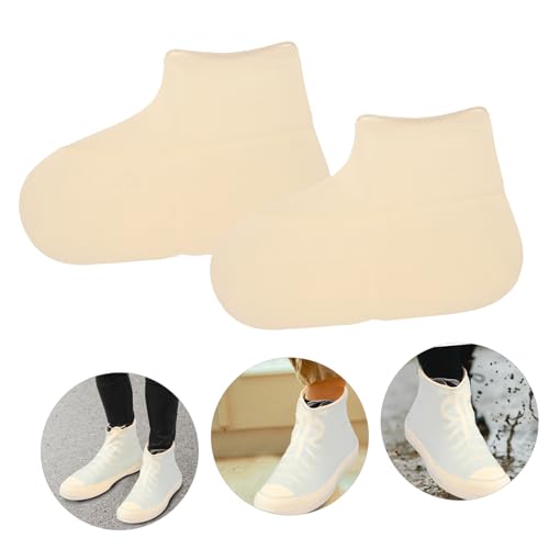 3 pares de cubrezapatos de lluvia de látex para ciclismo, unisex, cubiertas para zapatos deportivos reutilizables para exteriores miniatura 4