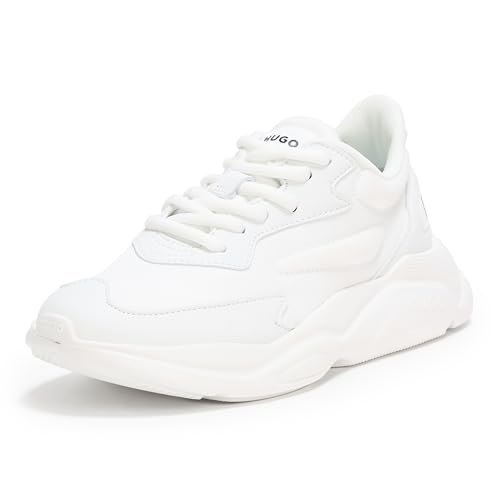 Catálogo de Hugo Boss Dama favoritos de las personas. 42 HUGO Leon Modern - Tenis de Correr para Mujer, Hueso Blanco, 25 cm
