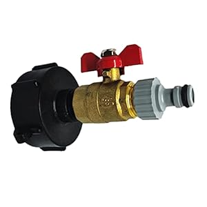 Ibc Tankuitlaat Tuin Ibc Tankkraan DN60 Stevige Ibc Tankadapter Duurzame Vervangende Klepfitting Voor Home Garden