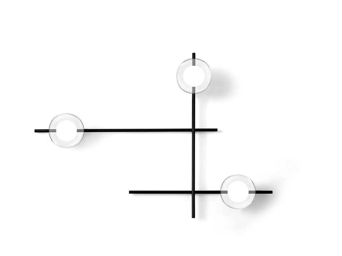 Mikado Lampada A Parete O Soffitto 3 Luci Vetro Cosmo-image