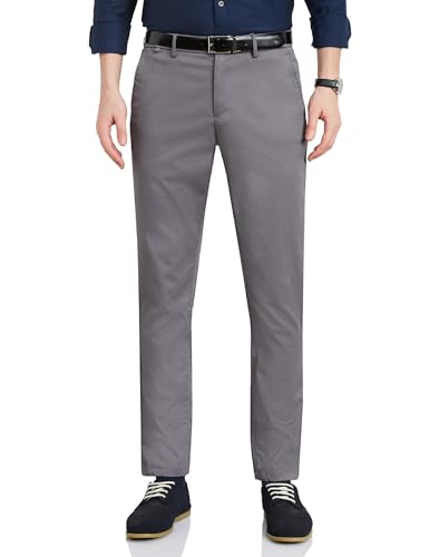 Symbol Premium Men's Slim Fit Flexi Waist Casual Pants | Stretchable Chinos | Stylish Office Fashion Trousers