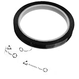 Gogogmee Anti static Doppelseitiges Klebeband mit Starker Haftung und Statischem Schutz Doppelseitig Antistatisches Klebeband für Elektronikschutz Klare Warnhinweise Zuverlässiges