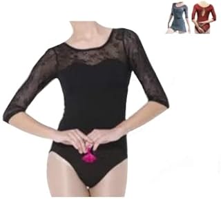 ProDance(プロダンス) メッシュ シンプル ロングスリーブ レオタード バレエ PLL005N