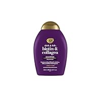 Ogx Thick & Full + Volumising Biotin & Collagen Shampoo For Fine Hair 385mL|Helps thicken & texturize any hair type |Creates appearance of thicker, fuller, healthier looking hair