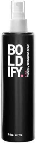Boldify 8 Oz : Hair Thickening Spray - Get Thicker Hair In 60 Seconds - Stylist Recommended Hair Thickener For Volume, Texture And Lift - For Women And Men - 8 Ounce