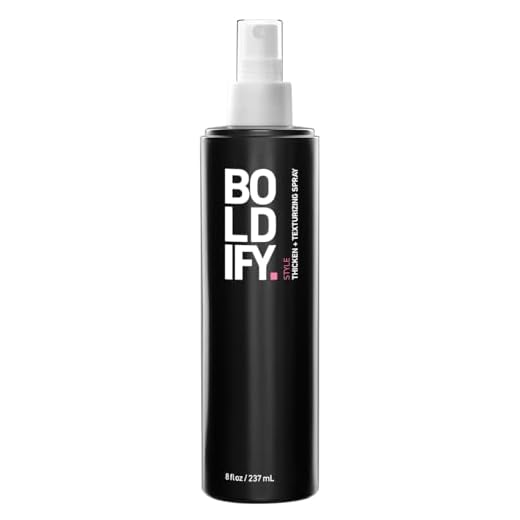 BOLDIFY Hair Thickening Spray - Stylist Recommended Volumizing Hair Products All Genders - Hair Volumizer, Texture Spray for Hair, Hair Spray Women/Men, Hair Thickening Products for Women & Men - 8oz