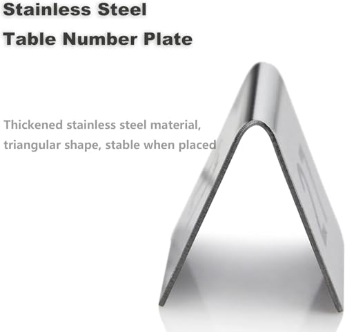 Numéros de table en acrylique stables pour éviter les chutes - 6