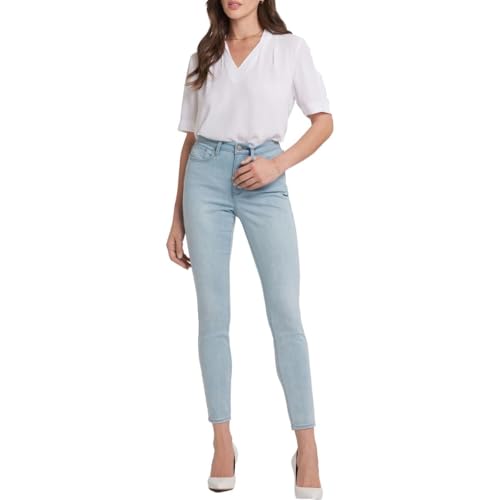 NYDJ Womens Ami Tummy Slimming Denim Skinny Jeans Blue 14