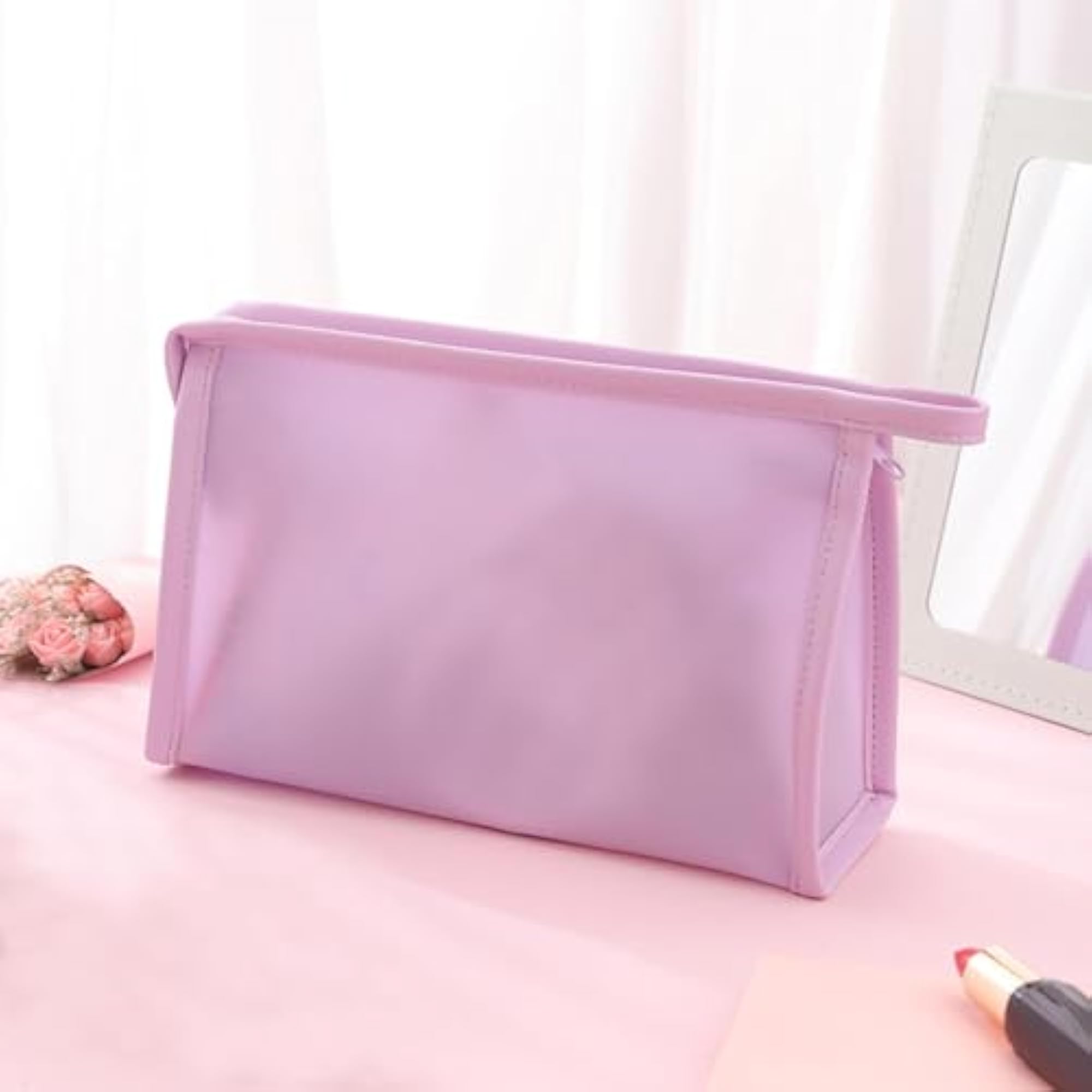 PVC Waterproof Makeup Bag, Portable for Vacation Essentials