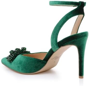 Jewel Badgley Mischka Tailynn Pointed Toe Velvet Stiletto Heels - Image 4