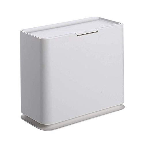 Poubelle en plastique avec couvercle cuisine salle de bain hôtel bureau 10L