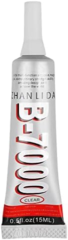 PIECEPLAY 15 ML Clear B7000 Jewelry Glue,DIY Glue, Multipurpose Super Adhesive Gluefor Phone Repair Jewelery Making Crystal Gem Nail Art Stone Wood Glass,Transparent Industrial Adhesive (1pcs)