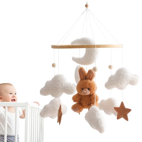 Mobile de berceau peluche dessin animé pour éveiller votre fille