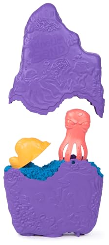 Kinetic Sand Project Planet Korallen Riff Set - Spielset aus 100% recyceltem Kunstoff mit 227 g magischem Sand, Spielbehälter und 2 Werkzeugen, für kreatives Indoor-Sandspiel, für Kinder ab 3 Jahren