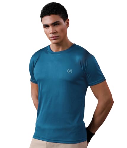 Image of CHKOKKO Gym T Shirts for Men Workout Activewear Solid Quick Dry Sports Tshirt for man Breathable Lightweight Half Sleeve Regular Fit Round Neck Running Boys T Shirt