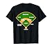 Who's on First? Baseball Diamond Vintage Graphic T Shirt T-Shirt
