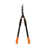 Cortasetos de alto rendimiento con cuchillas afiladas de acero inoxidable, tijeras de color naranja con mango