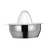 TOYANDONA Manuelle Zitronenpresse aus Edelstahl Ausguss Praktische Zitruspresse für Orangen und...