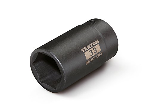 TEKTON 1/2 Inch Drive x 33 mm Deep 6-Point Impact Socket | 4943
