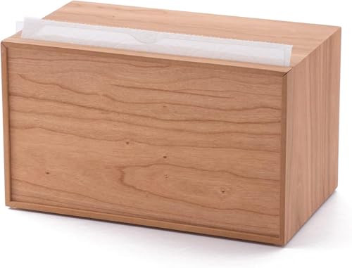 卓上型 キッチンペーパーケース (レギュラーサイズ)チェリー/ペーパーホルダー キッチン 収納 片手 ケース 木製 タオル 吸水紙