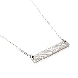 Actual Fingerprint Necklace Woman Bereavement Jewelry Stainless Steel Personalized Fingerprint...