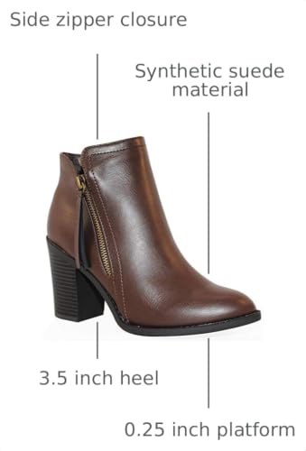 Image of TRENDSUP Women's Fashion Side Zipper Booties