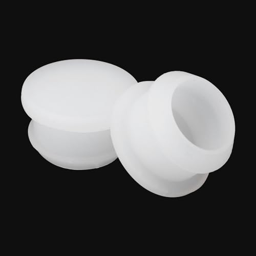 Image of MECCANIXITY Silicone Snap in Locking Hole Plugs Rubber Panel Seal Cover Flush Type Panel Round for Kitchen Rubber Bulkheads Waterproof Sealing Plugs 18mm /0.71 Inch Dia Transparent,Pack of 10