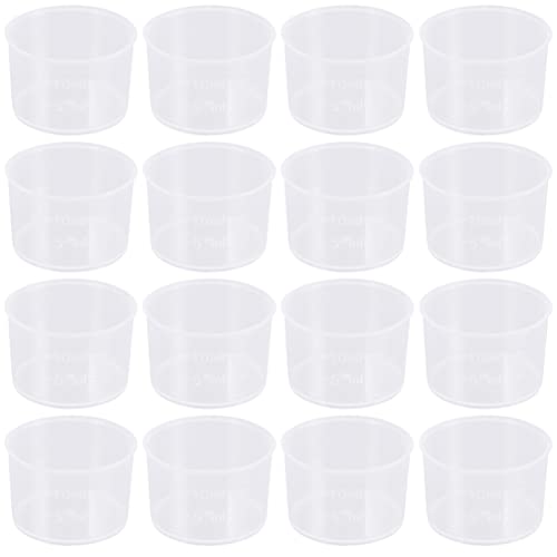 Bicchieri Di Plastica Per Miscelazione Resina Epossidica - 100 Pezzi Da 40ml, Con Beccuccio - Foto 7