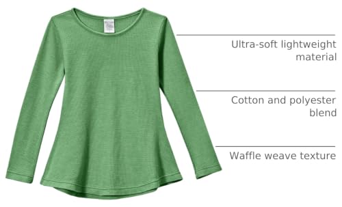 Image of City Threads Girls Long Sleeve Shirts Thermal Tunic Tops, Cotton Blend Shirt for Girls