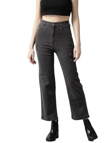 Image of GUTI Womens High Rise Crop Length Jeans()