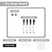 VUSIGN Small White Board Dry Erase, 14'' x 11'' Magnetic Dry Erase Board, Mini Whiteboard with Markers for Students, Fridge, Wall, Locker